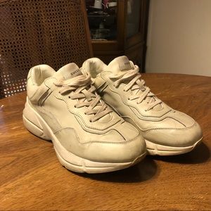 Gucci Leather Rhyton Sneakers men’s 10